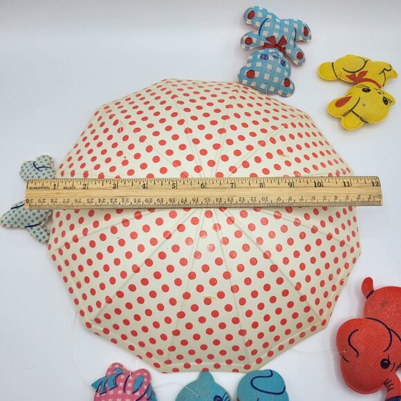 Vintage 1960's Dolly Toy Nursery Baby Crib Mobile In Box W/ Animals Non-Musical - Picture 14 of 16